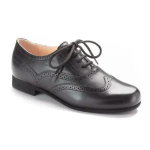 1430 - Black Soft Leather Lace for Boy by London Kids