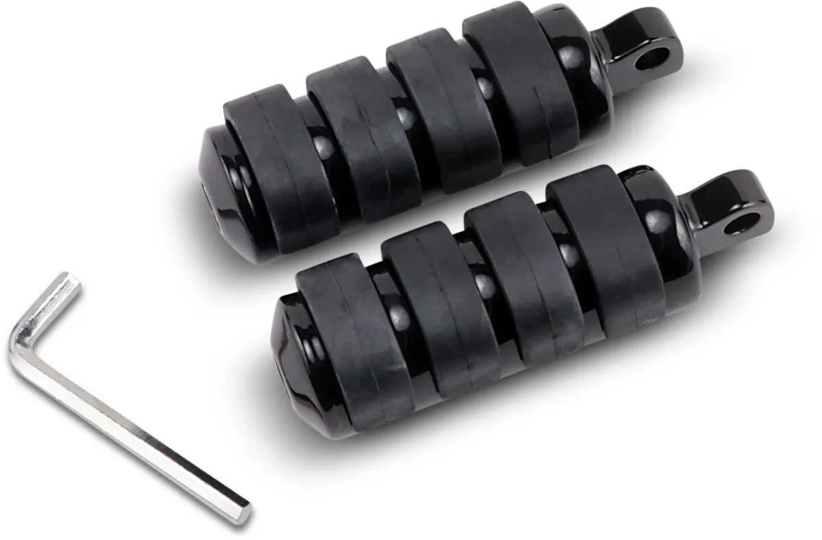 1603-0352 - DRAG SPECIALTIES Soft-Ride Footpeg - Black - Large 361030