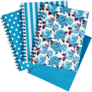 4x Spirax 511 Notebook Spiral Bound Hard Cover 200 Page 225x175mm Deep Blue Assorted
