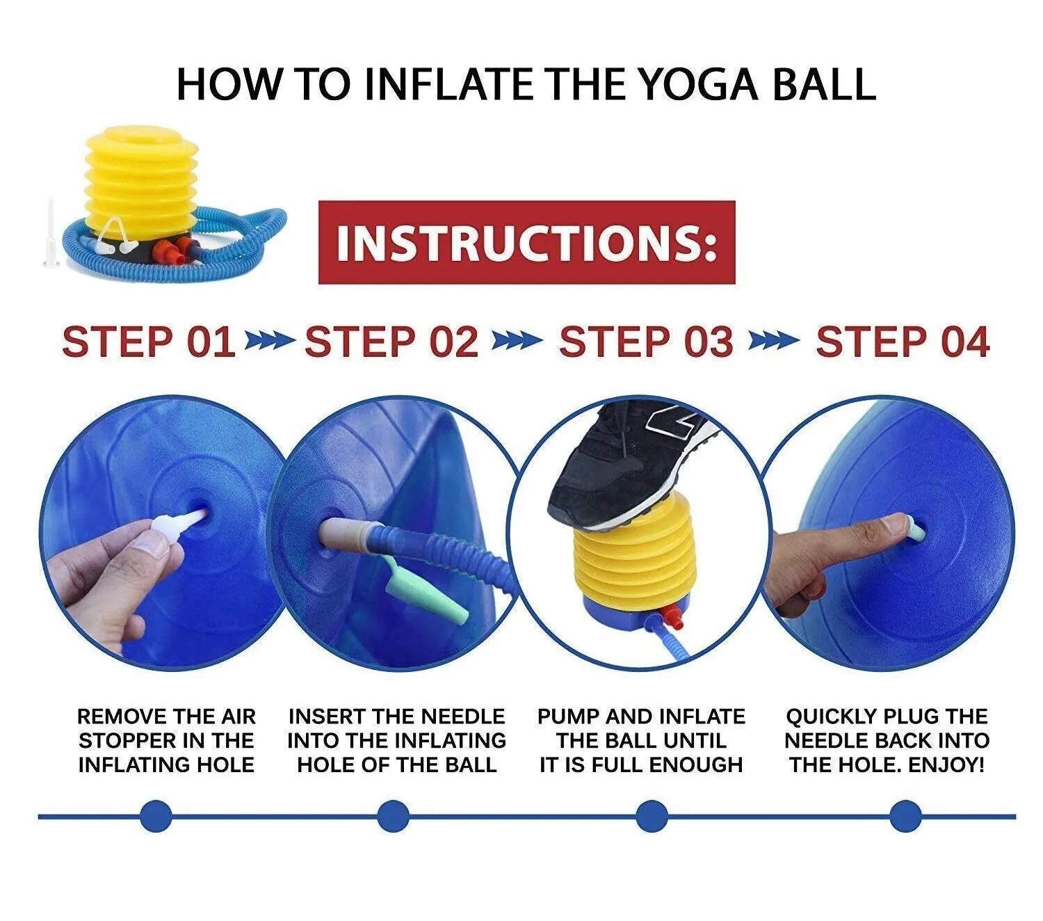 65Cm Try & Do Fitness Ball With Pump