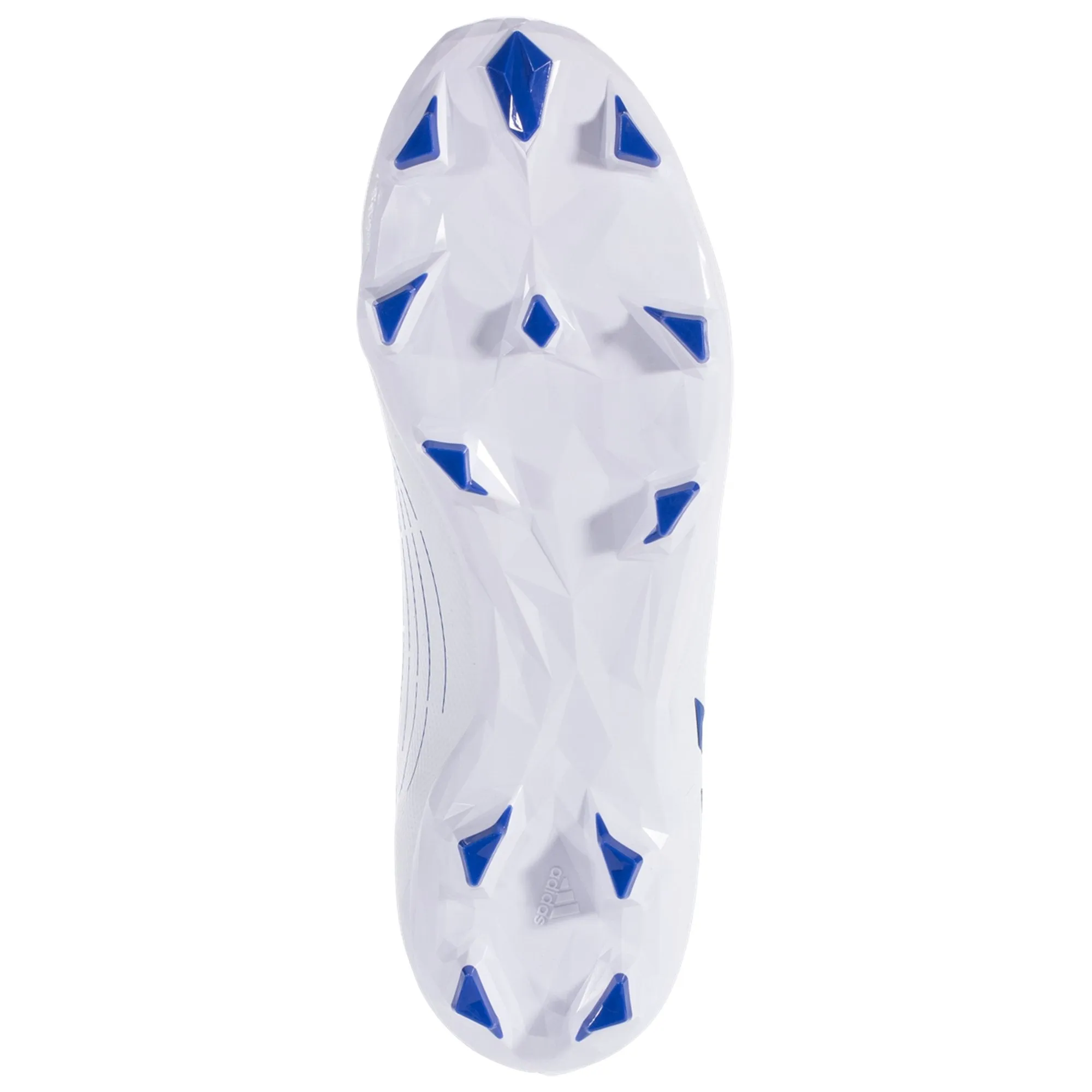 adidas Predator Edge.3 Laceless FG Firm Ground Soccer Cleats - Footwear White/Hi res Blue/Legacy Indigo