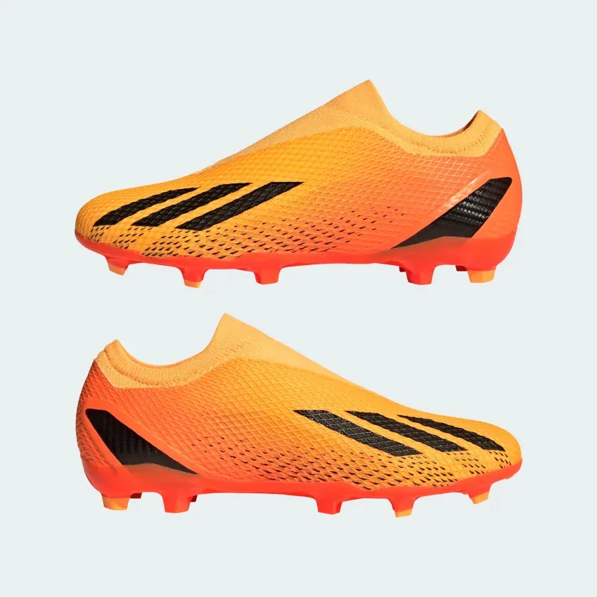adidas X Speedportal.3 Laceless FG Firm Ground Soccer Cleat - Solar Gold / Core Black / Team Solar Orange
