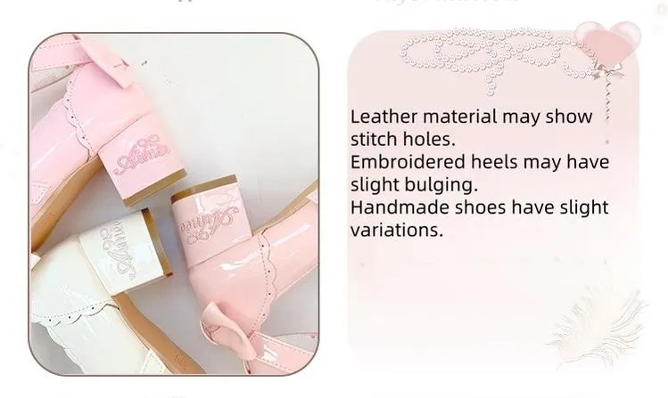 Aimee~Sakura~Sweet Lolita Heels Cute Mid-heel Mary Jane Shoes