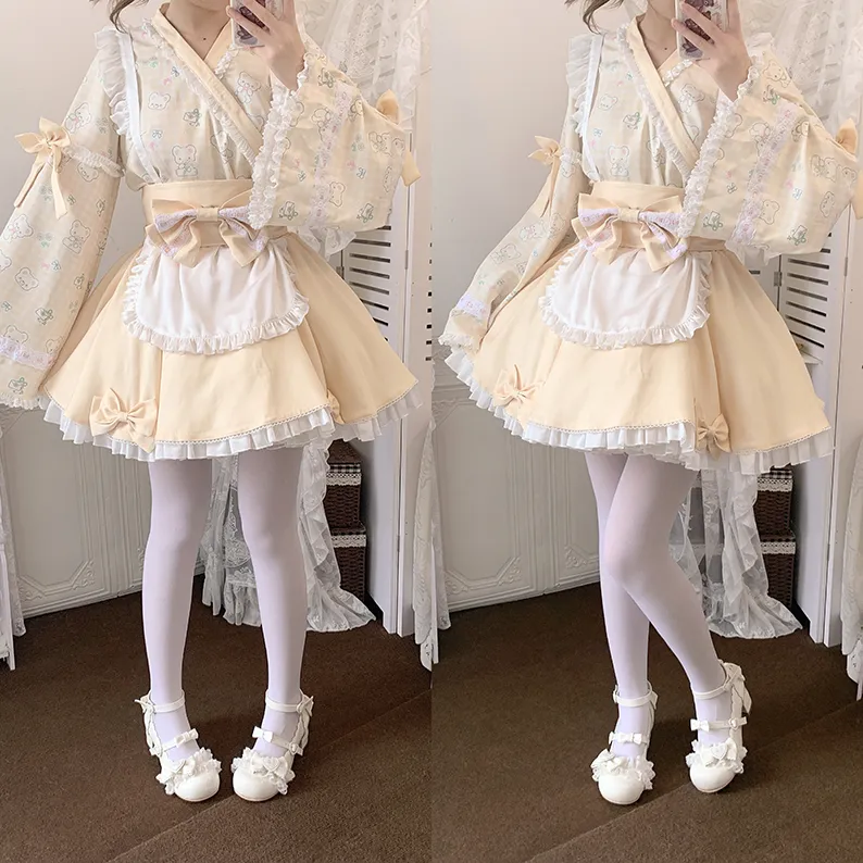 Aimee~Sakura~Sweet Lolita Heels Cute Mid-heel Mary Jane Shoes