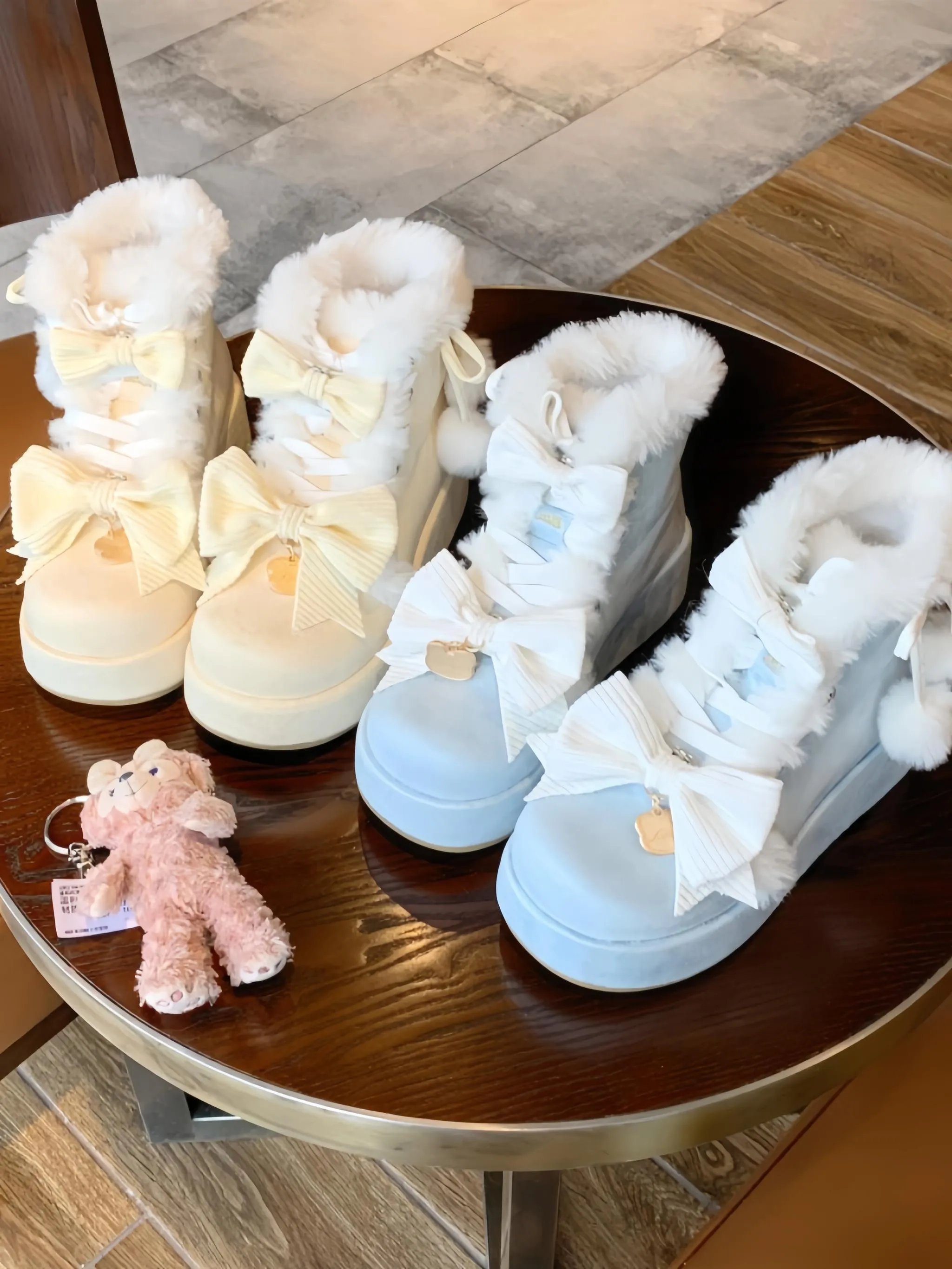 Aimee~Warm~Winter Sweet Lolita Snow Boots Thick Sole Fleece Shoes