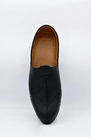 AlifYay Black Khussa for Men AY MKS02 - Black