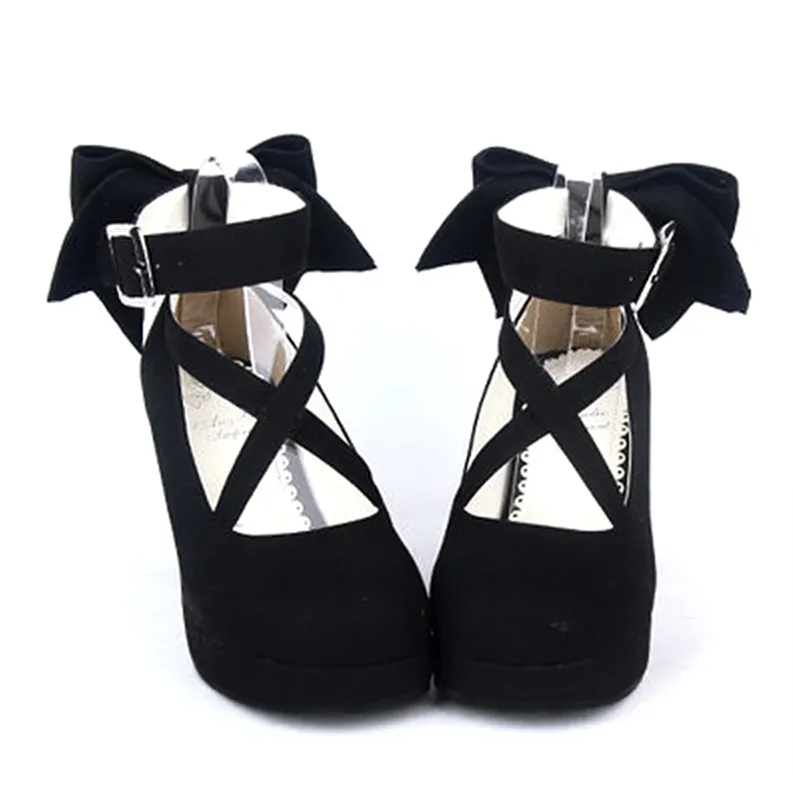 Angelic imprint~Elegant Lolita Shoes Princess Bowknot Lolita Heels Shoes