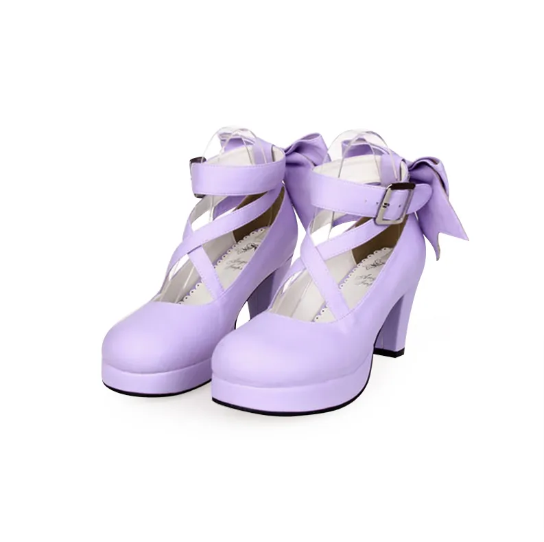 Angelic imprint~Elegant Lolita Shoes Princess Bowknot Lolita Heels Shoes