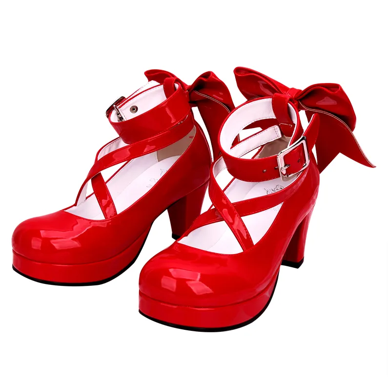 Angelic imprint~Elegant Lolita Shoes Princess Bowknot Lolita Heels Shoes