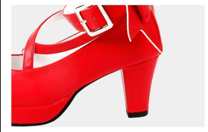 Angelic imprint~Elegant Lolita Shoes Princess Bowknot Lolita Heels Shoes