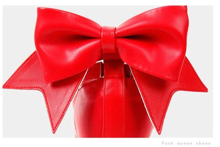 Angelic imprint~Elegant Lolita Shoes Princess Bowknot Lolita Heels Shoes