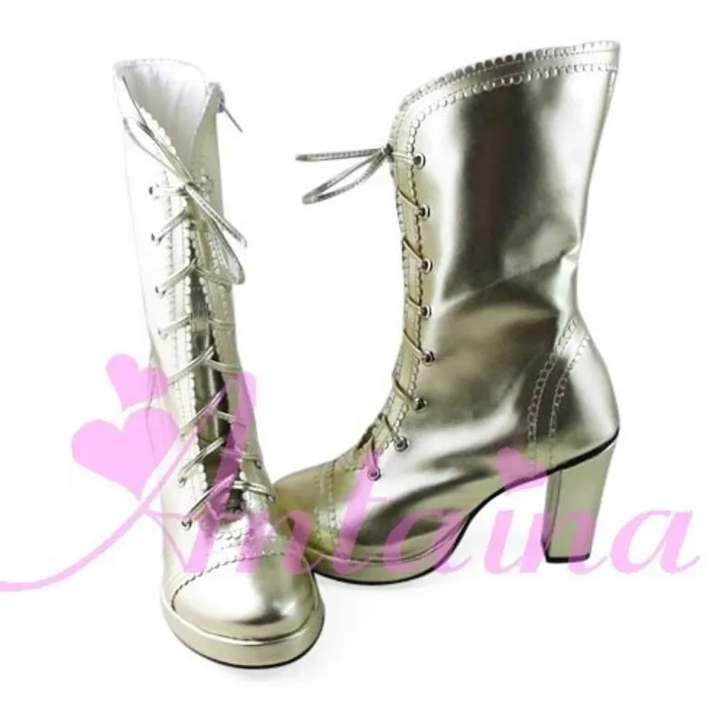 Antaina~Elegant Lolita Heel Boots Heel Shoes Multicolor
