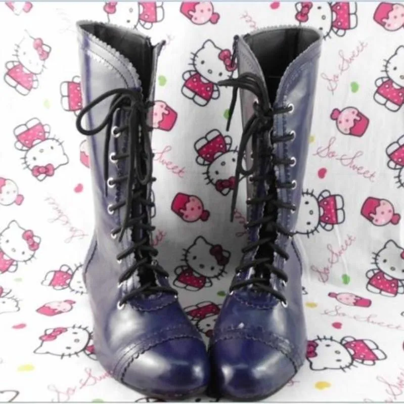 Antaina~Elegant Lolita Heel Boots Heel Shoes Multicolor