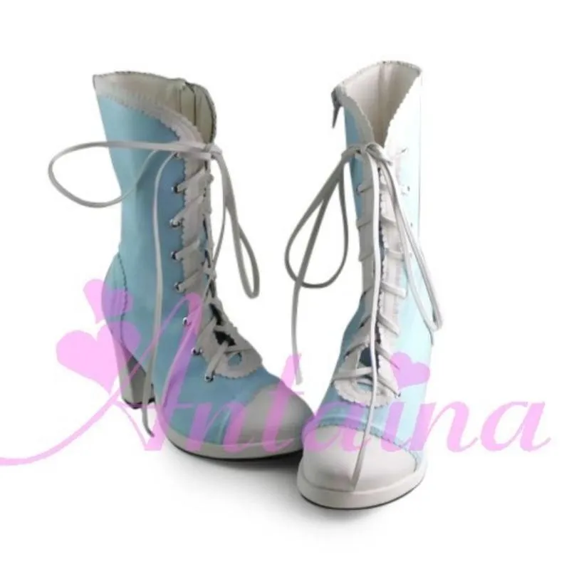 Antaina~Elegant Lolita Heel Boots Heel Shoes Multicolor