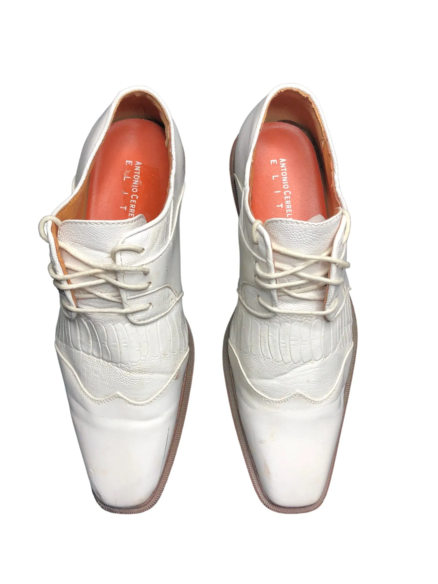 Antonio Cerrelli Elite White Brown Oxford Dress Shoes Men's (Size: 10.5) 6350