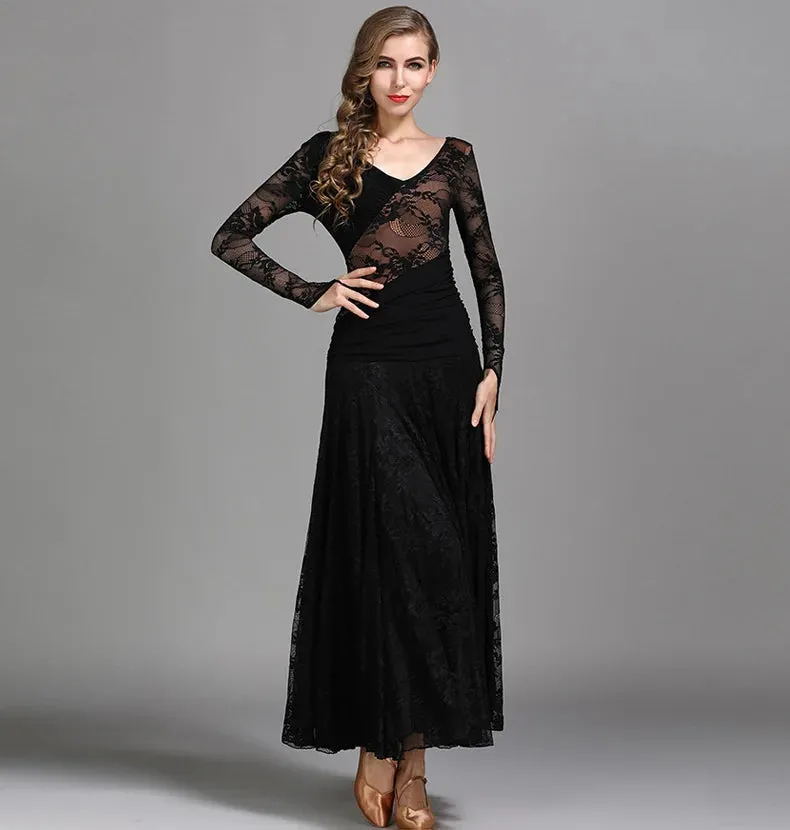 Ballroom Dance Big Swing Ladies Dresses Waltz Competition Costumes