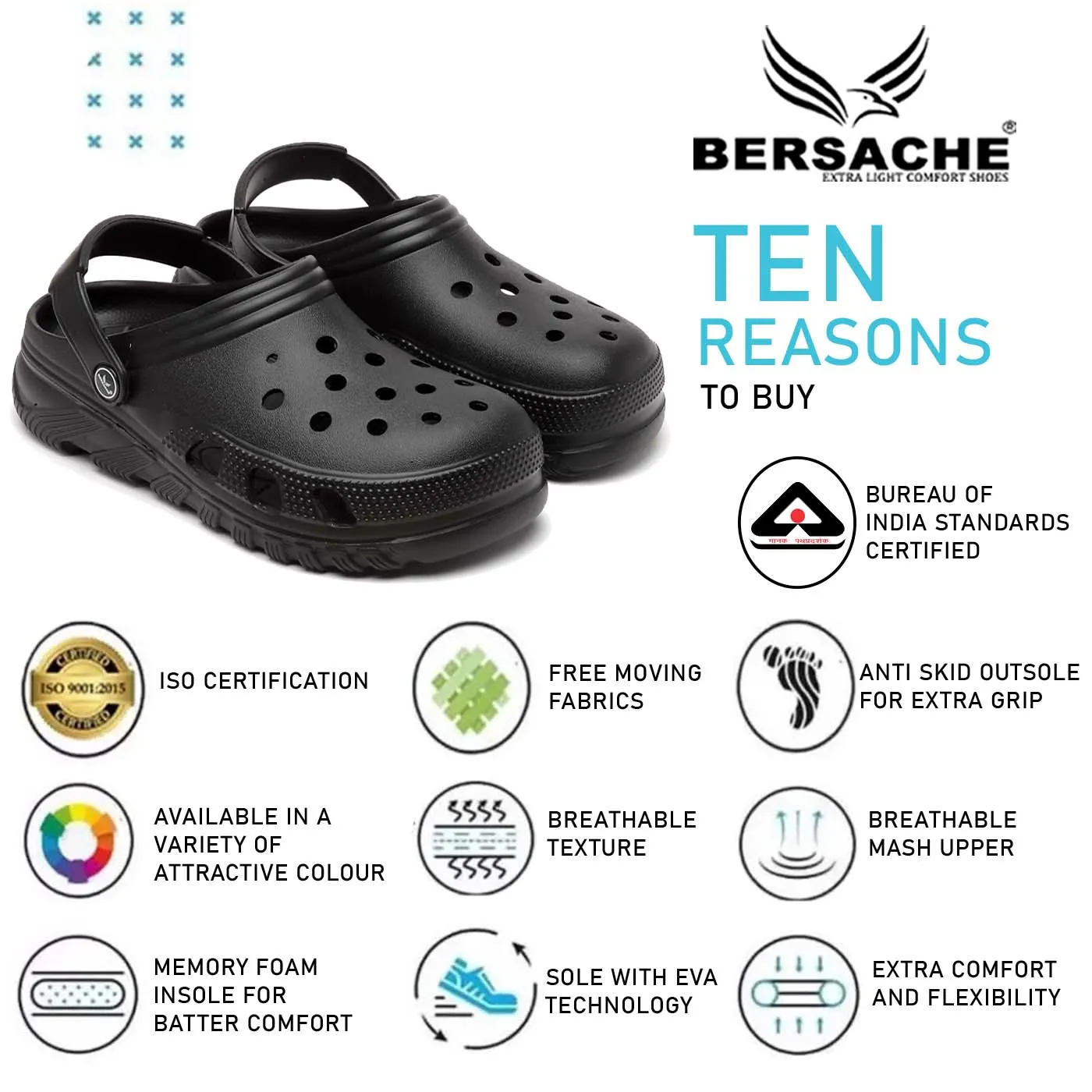 Bersache Extra Soft Classic Casual with  Regular wear with Ultra Soft & Flexibility Technology Flip Flop for Men's & Boy's (6094-Black)