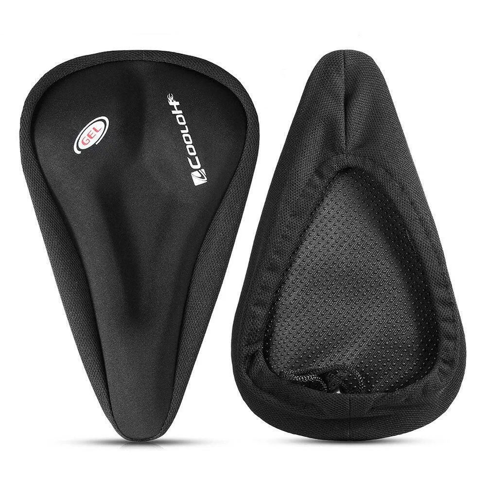 Bike Saddle Cushion Bicycle Seat Cover Silicone Gel Cover Ergonomic Comfortable Bicycle Saddle Cover for Stationary Exercise Bike Cycling Road Bike
