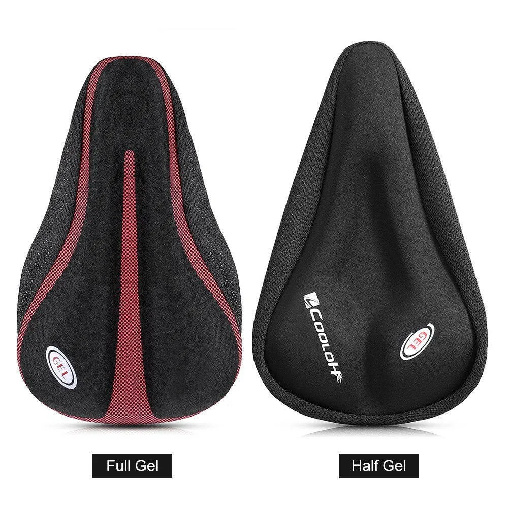 Bike Saddle Cushion Bicycle Seat Cover Silicone Gel Cover Ergonomic Comfortable Bicycle Saddle Cover for Stationary Exercise Bike Cycling Road Bike