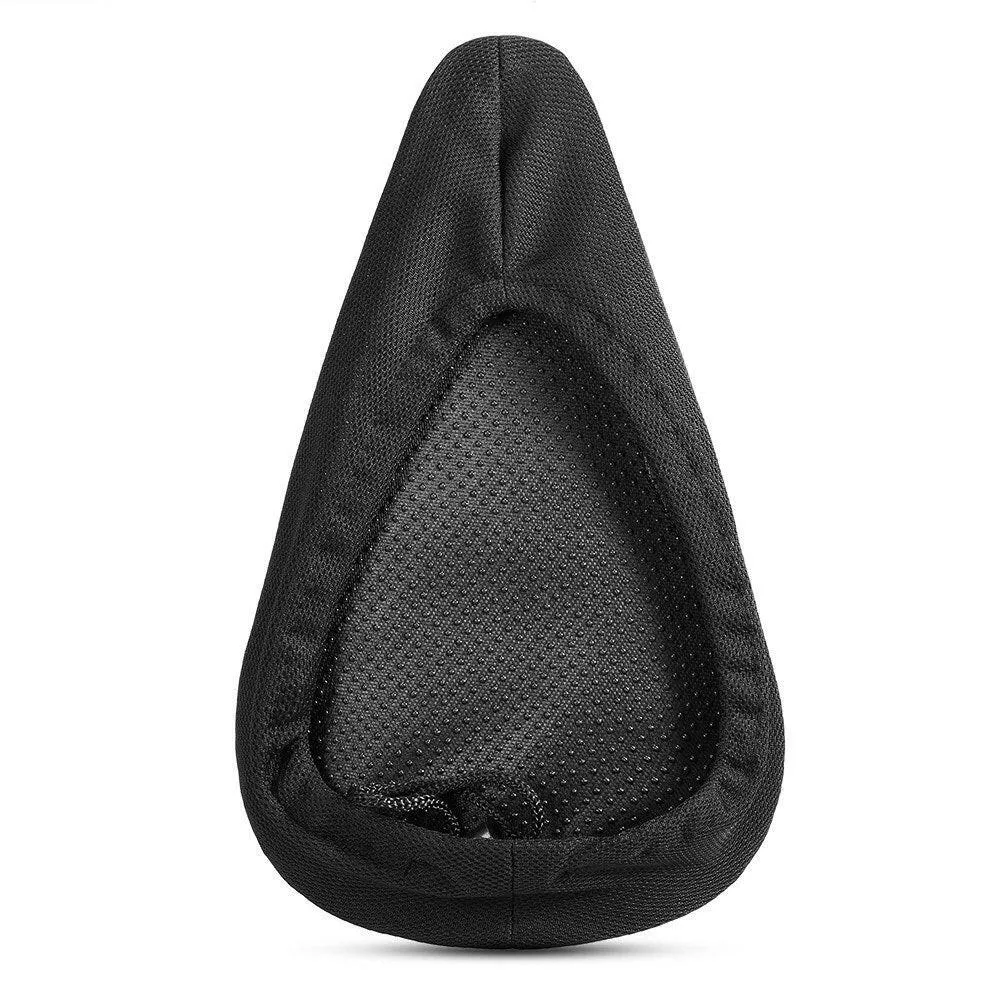Bike Saddle Cushion Bicycle Seat Cover Silicone Gel Cover Ergonomic Comfortable Bicycle Saddle Cover for Stationary Exercise Bike Cycling Road Bike