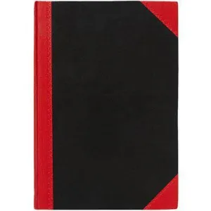Black And Red Notebook Casebound Ruled 100 Leaf A5