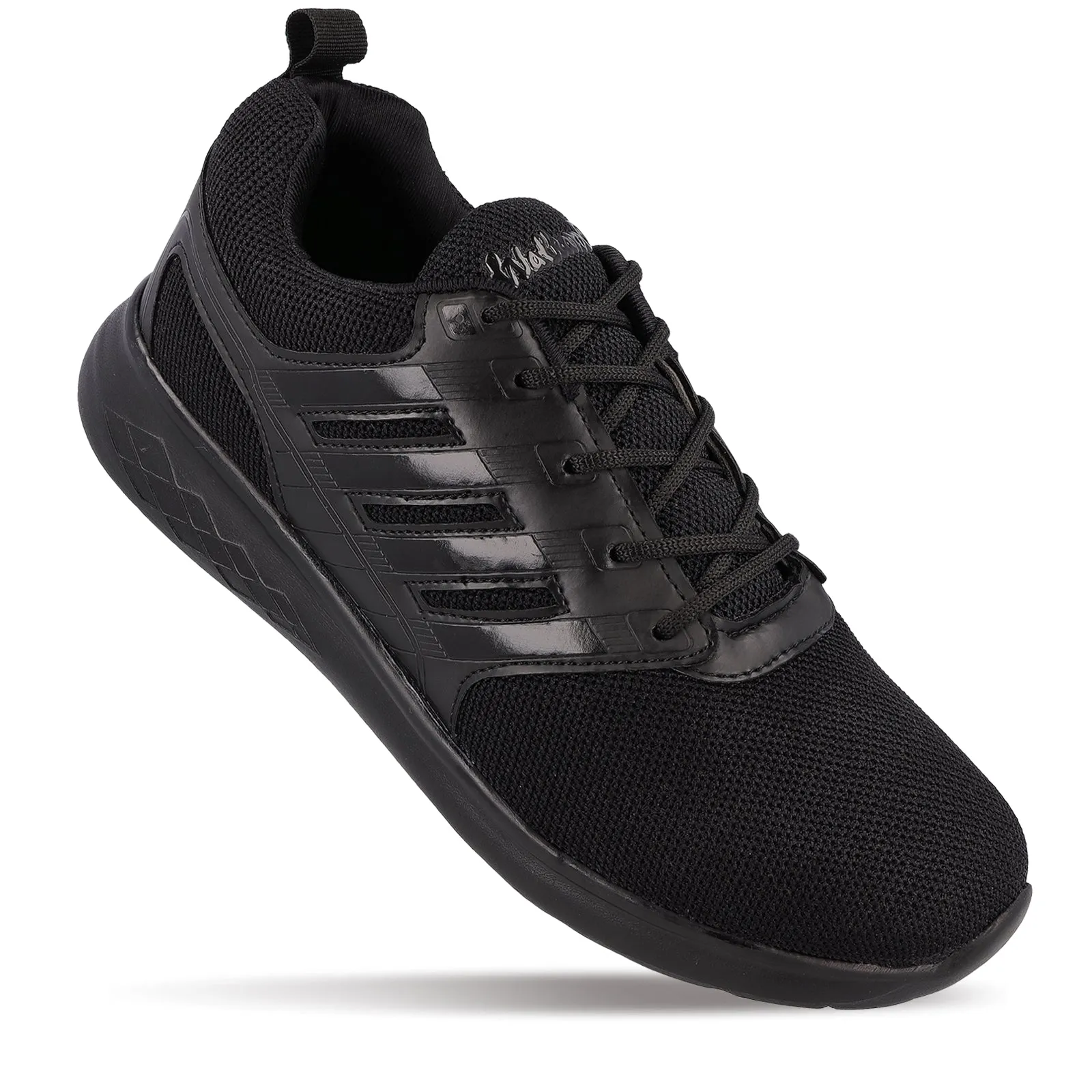 Boy's Lace-up Sports Shoe - WS3008 Black Black