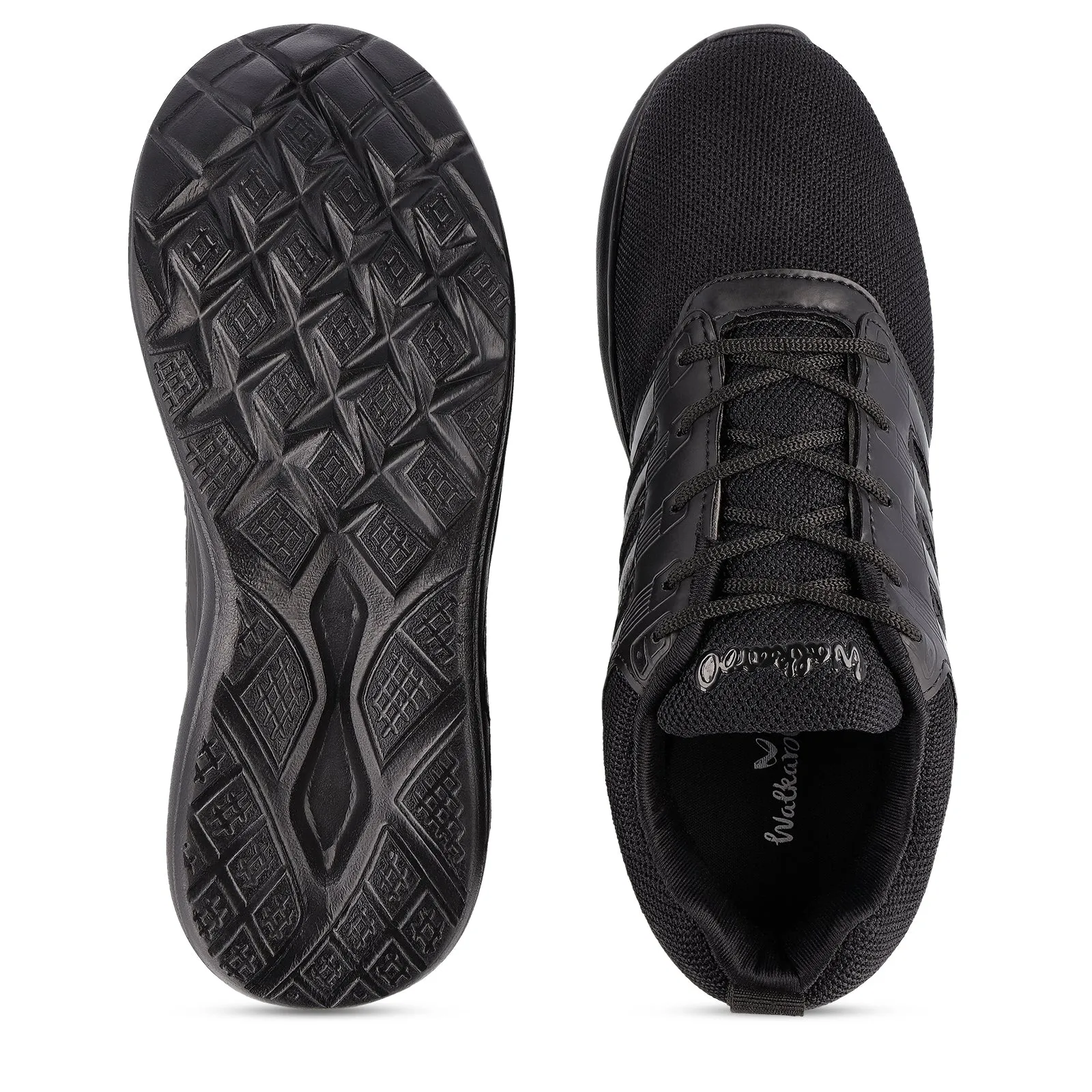 Boy's Lace-up Sports Shoe - WS3008 Black Black