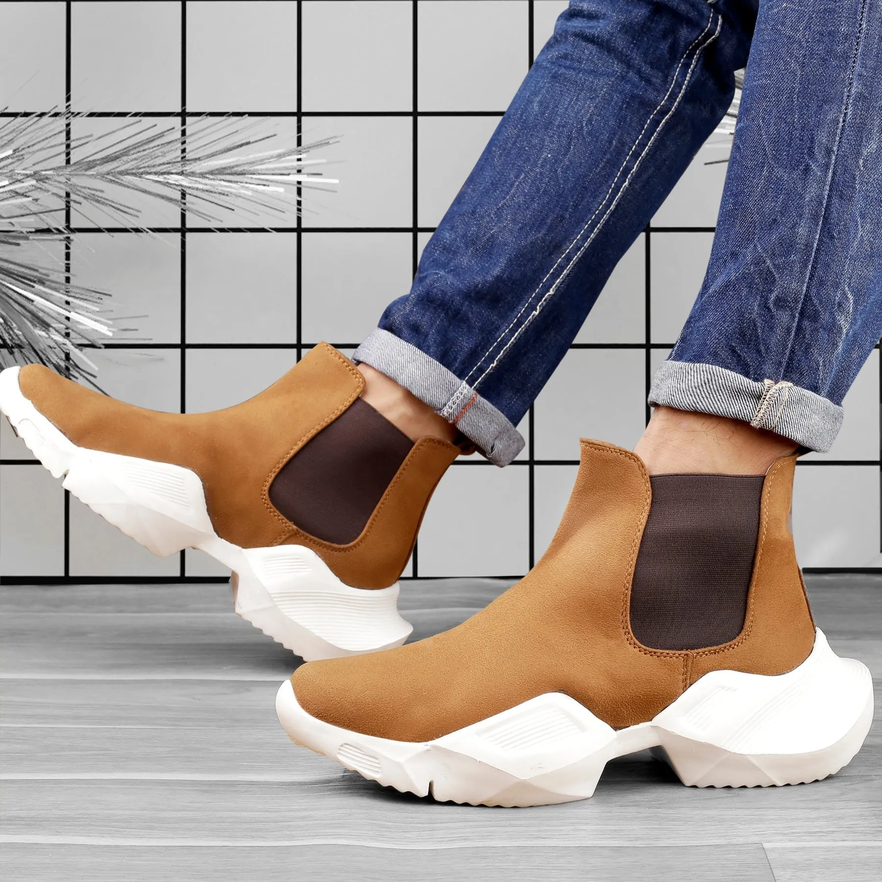 Bxxy's Designer Suede Chelsea Boots