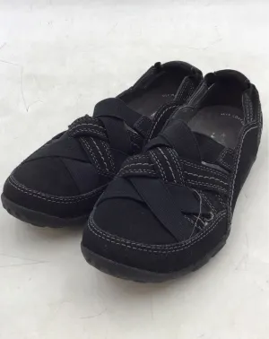 Clarks Women's Black Casual Slip-On Shoes - Size 8M