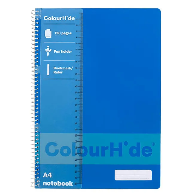 Colourhide Notebook 120 Page A4 Blue