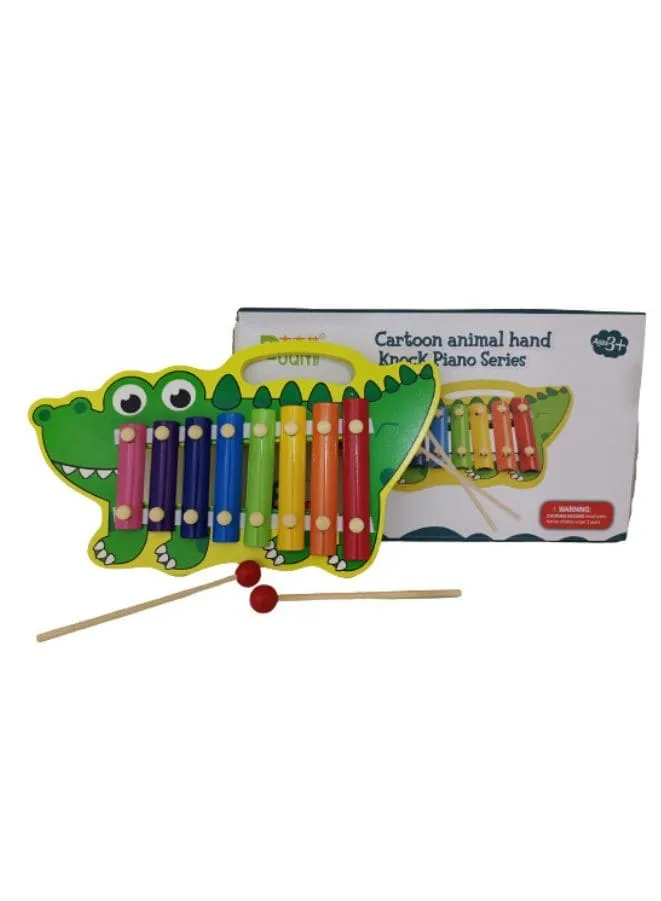 Crocodile Musical Instrument Xylophone with 8 Key Scales for Early Learning and Creative Play for Kids (Recommended Age: 2 )