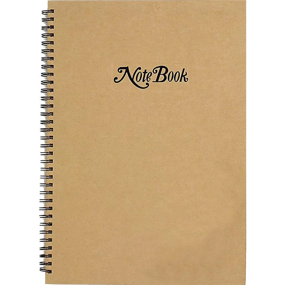 Cumberland Kraft Cover Notebook Spiral Bound Ruled 80 Leaf A7