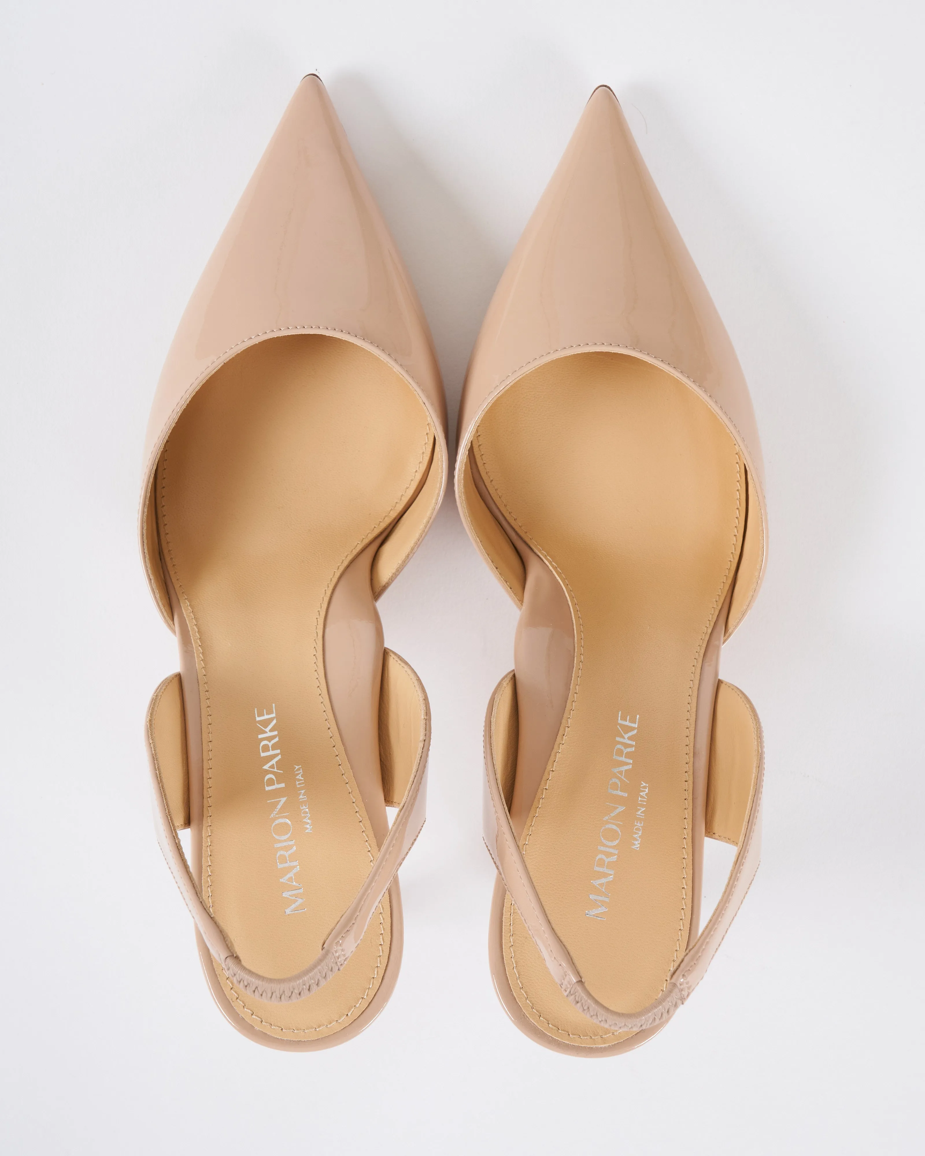 eleanor 70 simple slingback - powder