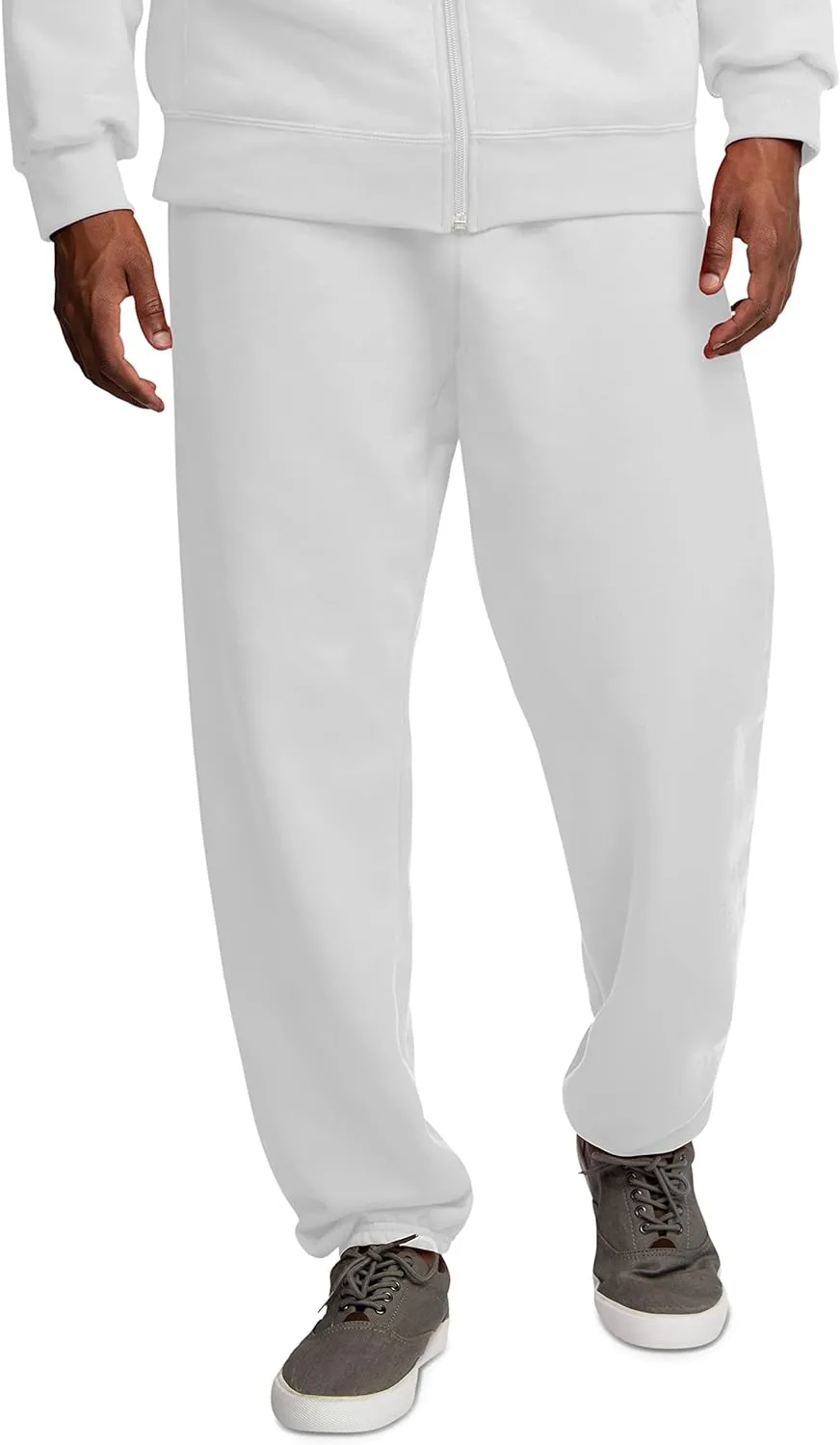 Fruit of the Loom Eversoft Fleece Elastic Bottom Sweatpants with Pockets, Relaxed Fit, Moisture Wicking, Breathable