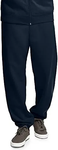 Fruit of the Loom Eversoft Fleece Elastic Bottom Sweatpants with Pockets, Relaxed Fit, Moisture Wicking, Breathable