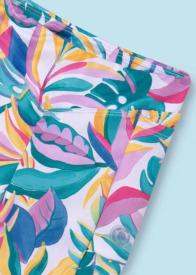 Girls Tropical Exercise Leggings