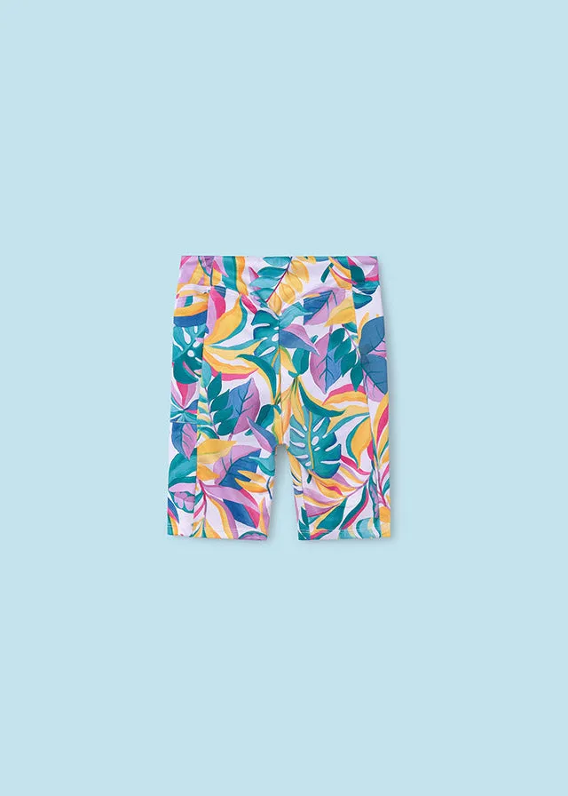 Girls Tropical Exercise Leggings