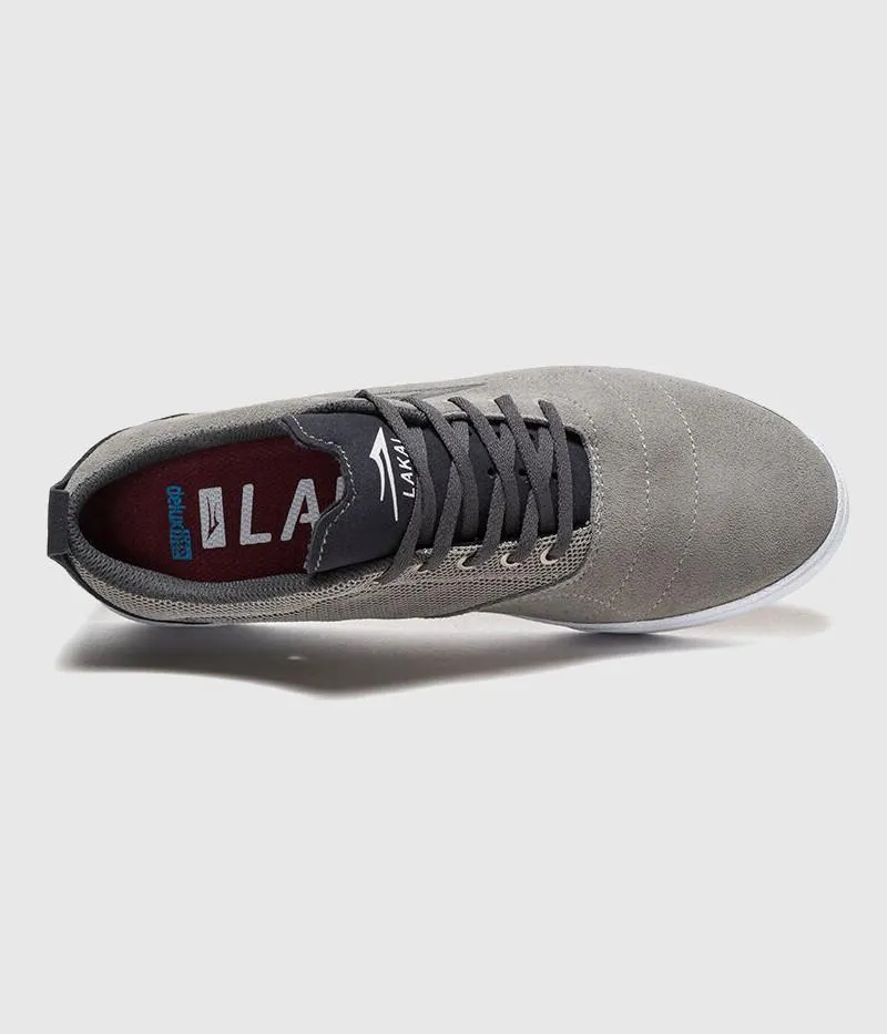 Lakai Bristol Skate Shoes Grey Suede