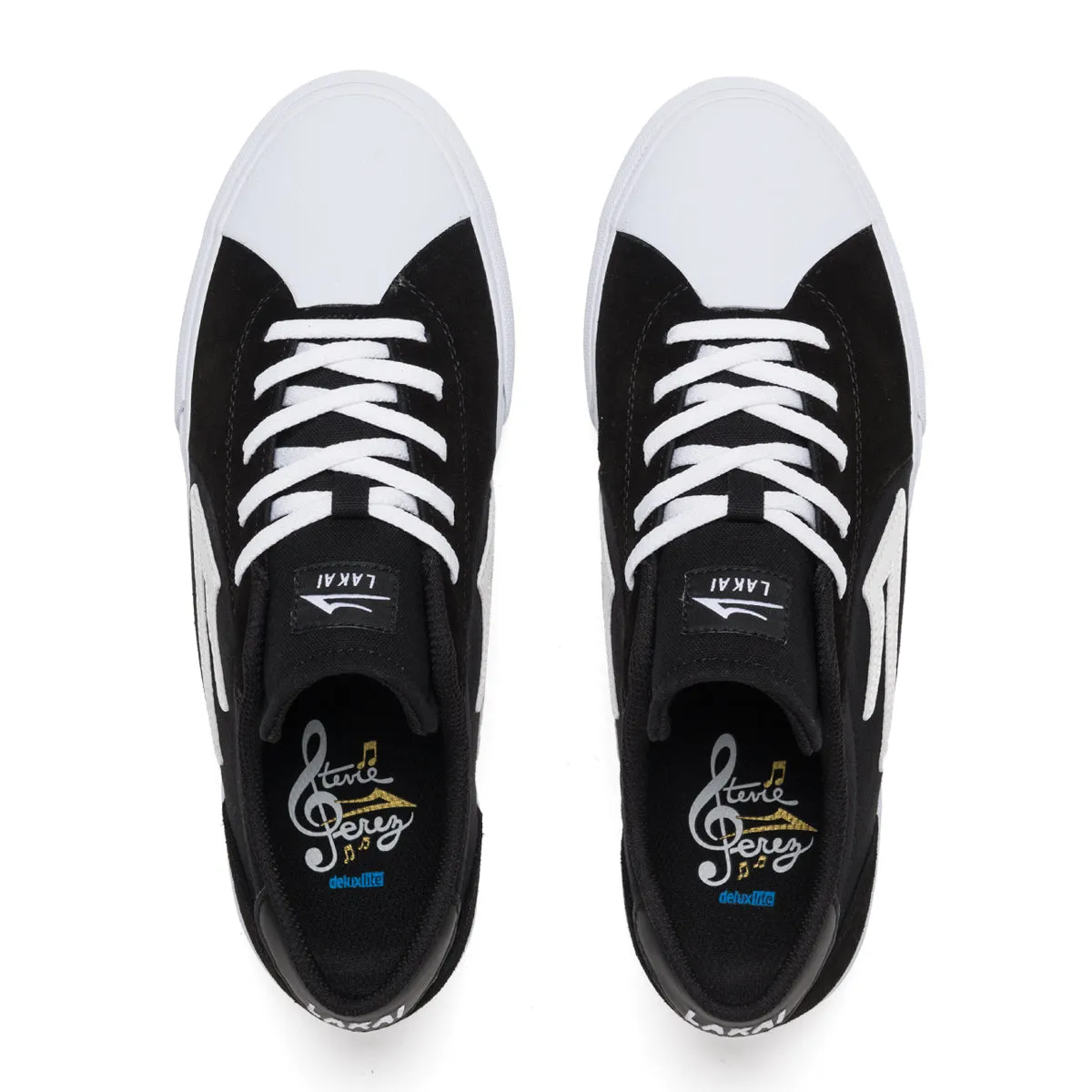 Lakai Flaco II Skateboard Shoe - Black/White
