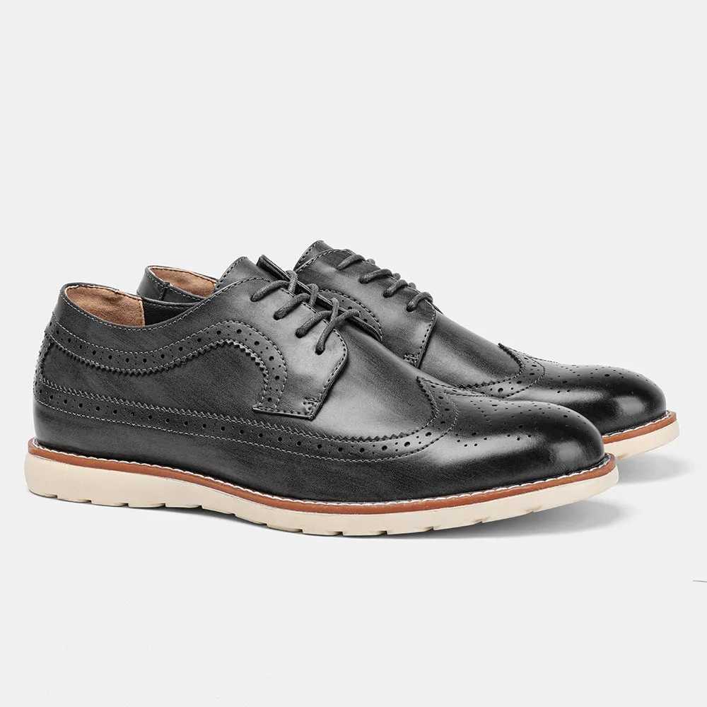 Men's Casual Oxfords Wingtip Business Formal Dress Shoes