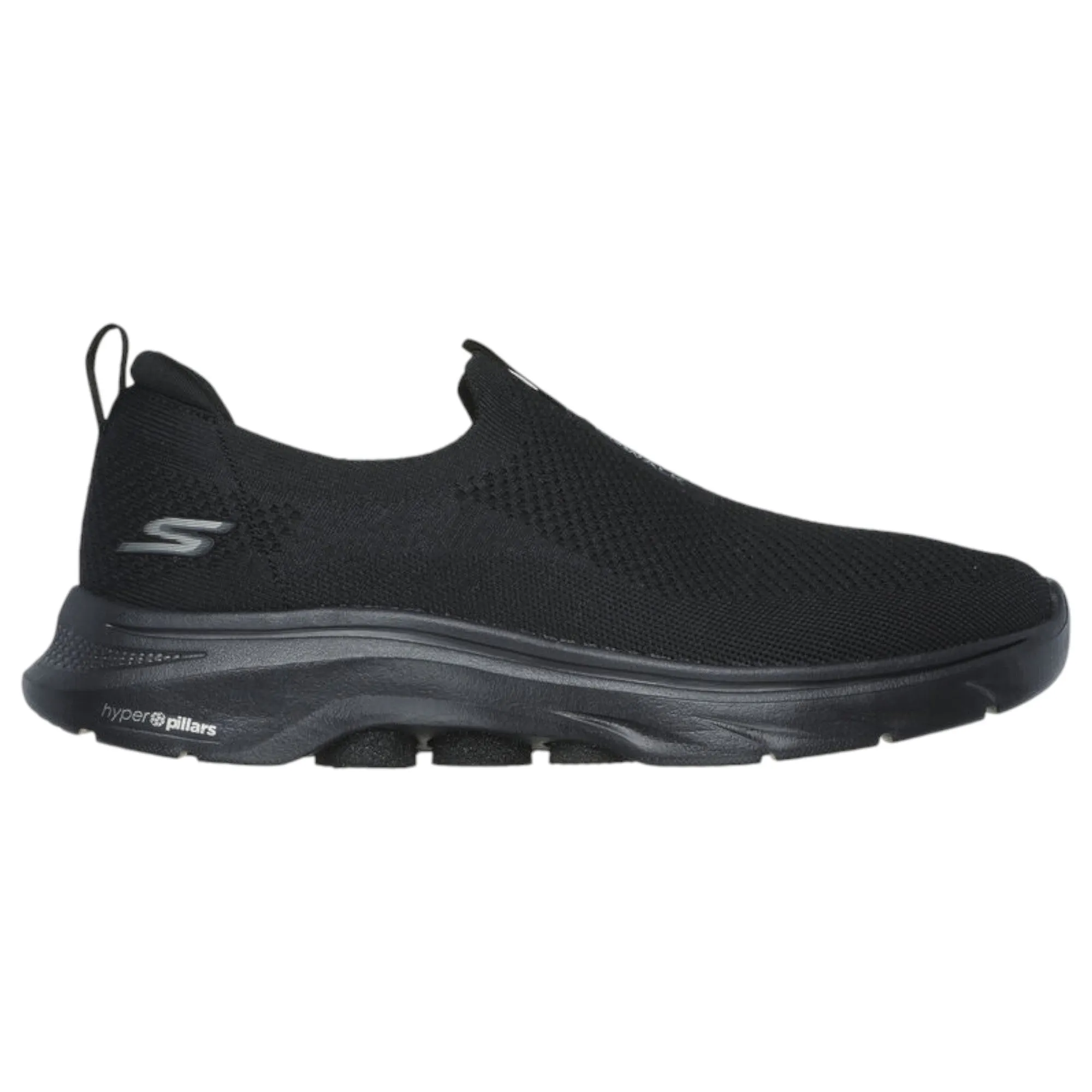 Mens Skechers Go Walk 7 Black Slip On Sneaker Shoes
