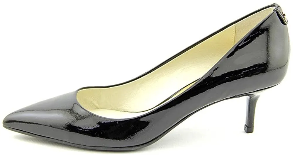 Michael Kors MK Flex Kitten Pump Black Patent 5.5 M