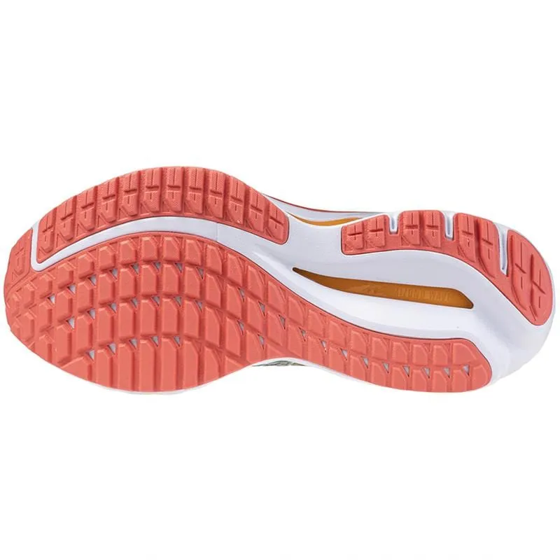 Mizuno Women's Inspire 20 Running Shoes in Gray Mist/White/Dubarry SS24