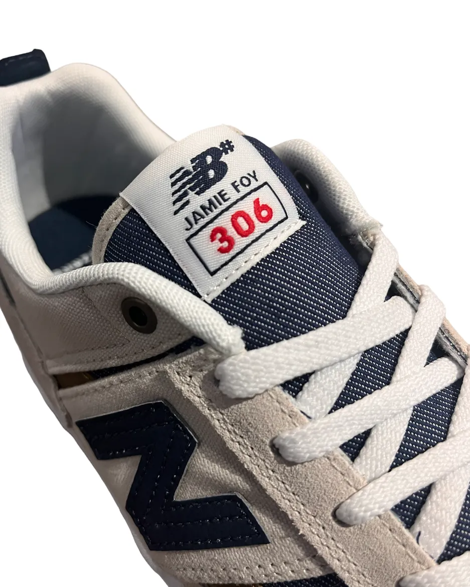 NB Numeric Jamie Foy 306 Shoe - Sea Salt / Navy
