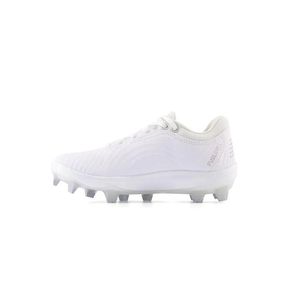 New Balance Women's FuelCell FUSE v4 Molded Fastpitch Softball Cleats - Optic White/Raincloud - SPFUSEW4
