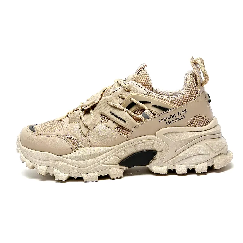 NEW Mens Sneakers Breathable Damping Sports Shoes Couple Casual Shoes Thick Sole Running Walking Shoes Trainers Sport Sneakers