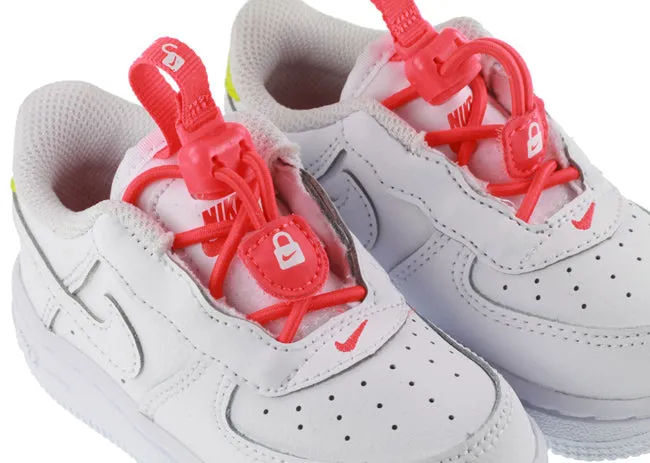 Nike Shoes Infant Air Force 1 Toggle White White Bright Crimson High Voltage