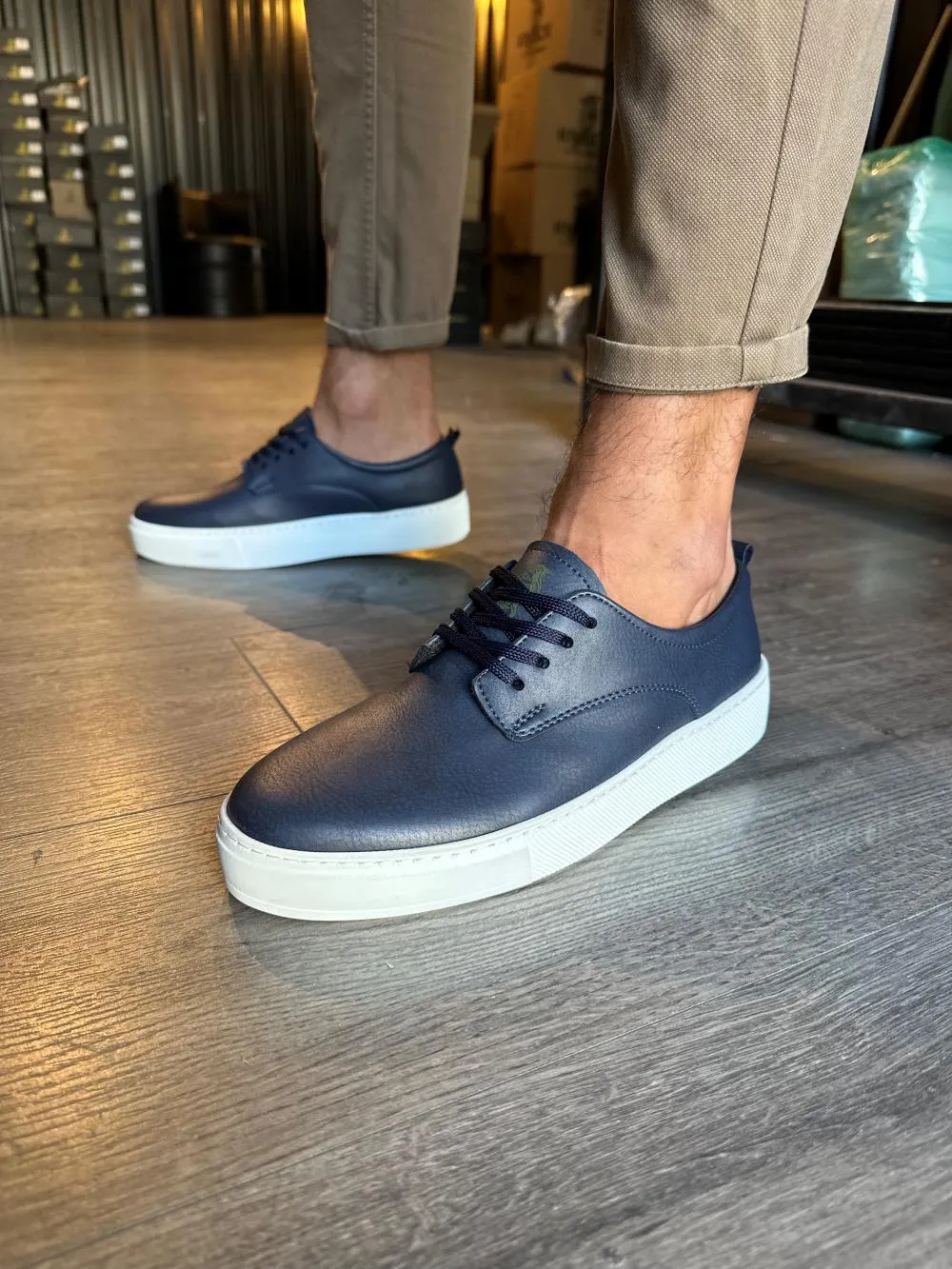 Original Design Men's Navy Blue Casual Sneaker Sports Shoes