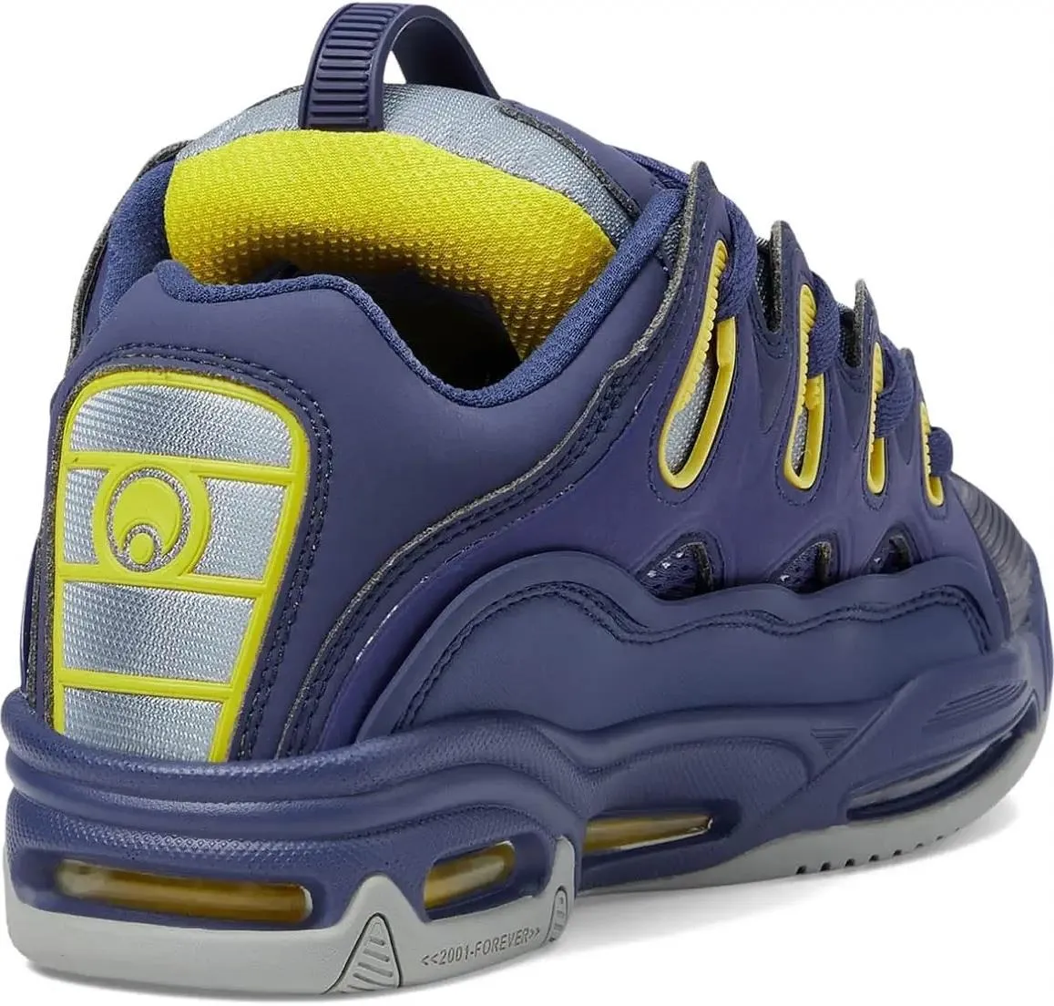 Osiris D3 2001 Cadet Blue Yellow Mens Skate Trainers Shoes