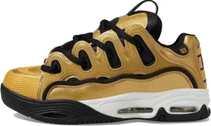 Osiris D3 2001 Gold Black White Mens Skate Trainers Shoes